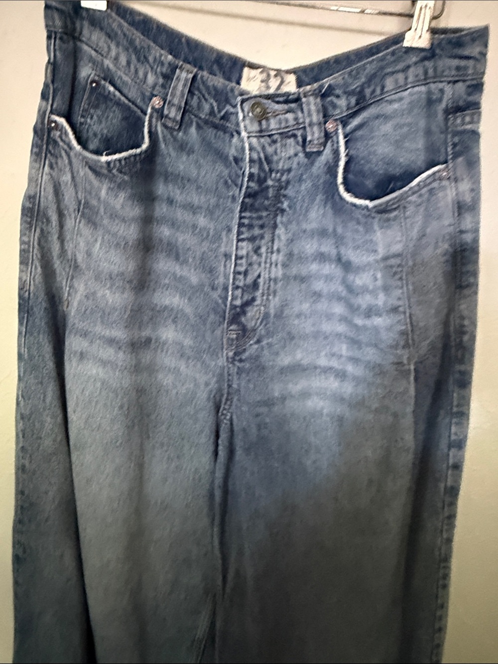 Free People We the Free Old West Slouchy Jeans Size 32 - Picture 9 of 9